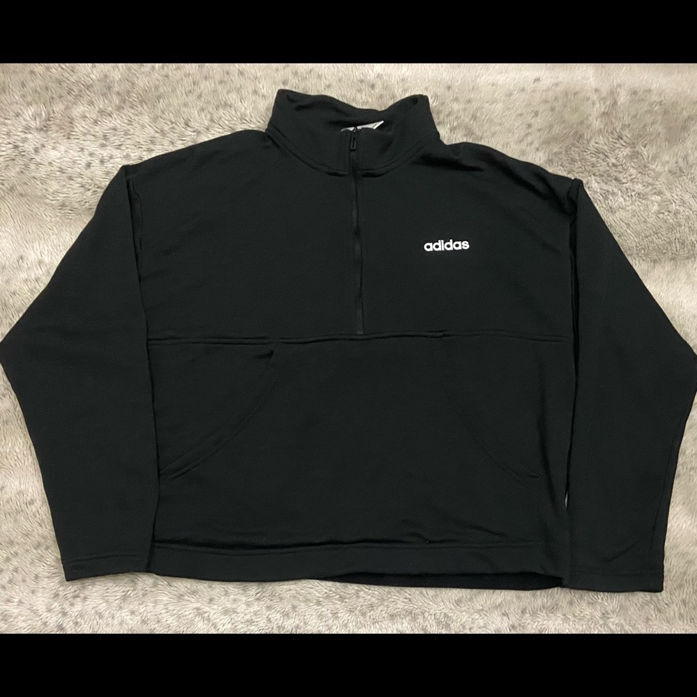 Adidas Cropped Half-Zip Pullover